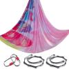5.5 Yards Aerial Yoga Hammock Set Ombre Aerial silks Gradient Color Yoga Swing Fitness Stretch Belt for Gym Indoor Yoga Studio (004) view 1