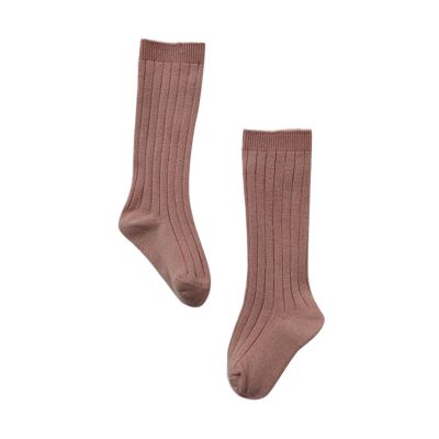 Baby Toddlers Kids Knee High Socks Cozy Warm Cotton Uniform Sports Socks Dress Socks Cable Knit Long (Pink, 1-3 Years)