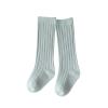 Baby Toddlers Kids Knee High Socks Cozy Warm Cotton Uniform Sports Socks Dress Socks Cable Knit (Light Blue, 1-3 Years) view 1