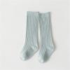 Baby Toddlers Kids Knee High Socks Cozy Warm Cotton Uniform Sports Socks Dress Socks Cable Knit (Light Blue, 1-3 Years) view 2