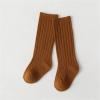 Baby Toddlers Kids Knee High Socks Cozy Warm Cotton Uniform Sports Socks Dress Socks Cable Knit (Orange, 5-8 Years) view 3