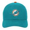Youth Aqua Miami Dolphins Team Pre-Curved Adjustable Hat view 2