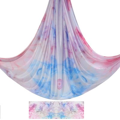 6.5 Yards / 6m Aerial Yoga Hammock Fabric Gradient Aerial Silks Yoga Swing Fitness Stretch Belt for Gym and Indoor Home Studio (032)