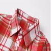 Betusline Girls' Plaid Flannel Shirt, Kids Long Sleeve Button Button Shirts Tops,F Red & White #14-5 Years= Tag 120 view 3
