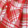 Betusline Girls' Plaid Flannel Shirt, Kids Long Sleeve Button Button Shirts Tops,F Red & White #14-5 Years= Tag 120 view 4
