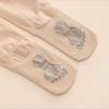 Ballet Tights for Girls Dance Tights Toddler Grip Socks Soft Footed Kids Ballet Tights Non-Skid (Beige, 8-12 Years) view 2