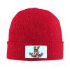 MULIHU Cartoon Donkey Beanie Hat for Men Women Winter Warm Knit Hats Ski Hat Skull Cap Red view 2