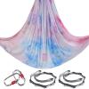 5.5 Yards Aerial Yoga Hammock Set Ombre Aerial silks Gradient Color Yoga Swing Fitness Stretch Belt for Gym Indoor Studio (032) view 1