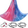 6.5 Yards Aerial Yoga Hammock Set Gradient Aerial silks Yoga Swing Fitness Stretch Belt for Gym Indoor Yoga Studio (001) view 1