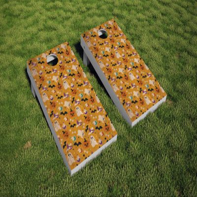 AdesiivoStudio Halloween Cornhole Wrap - Outdoor Games for Adults and Family, Home Decor, Party Decorations, Outdoor Party Games, Accessories for Cornhole Fans (JO1715)