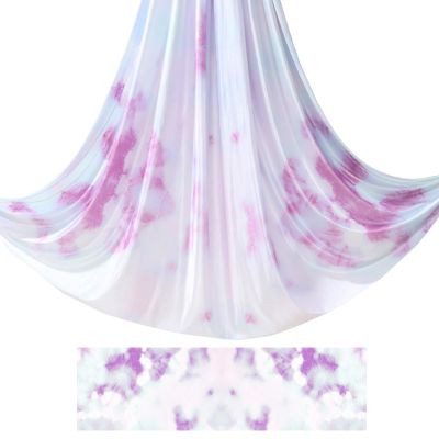 6.5 Yards / 6m Aerial Yoga Hammock Fabric Gradient Aerial Silks Yoga Swing Fitness Stretch Belt for Gym and Indoor Home Studio (031)