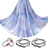 5.5 Yards Aerial Yoga Hammock Set Ombre Aerial silks Gradient Color Yoga Swing Fitness Stretch Belt for Gym Indoor Yoga Studio (030) view 1