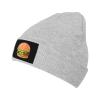 MULIHU Cute Cartoon Hamburger Beanie Hat for Men Women Winter Warm Knit Hats Ski Hat Skull Cap Gray view 1