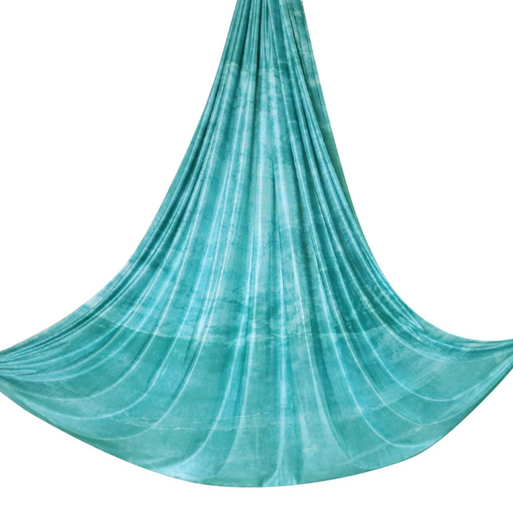 5.5 Yards / 5m Aerial Yoga Hammock Fabric Gradient Aerial Silks Yoga Swing Fitness Stretch Belt for Gym and Indoor Home Studio (012)