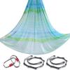 6.5 Yards Aerial Yoga Hammock Set Gradient Aerial silks Yoga Swing Fitness Stretch Belt for Gym Indoor Yoga Studio (027) view 1