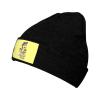 MULIHU Cartoon Giraffe Beanie Hat for Men Women Winter Warm Knit Hats Ski Hat Skull Cap Black view 1