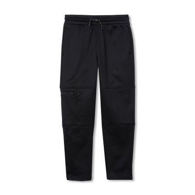 Lands' End Boys Basic Iron Knee Fleece Jogger Large Black