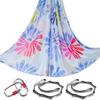 5.5 Yards Aerial Yoga Hammock Set Ombre Aerial silks Gradient Color Yoga Swing Fitness Stretch Belt for Gym Indoor Yoga Studio (028) view 1