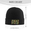 MULIHU Latin America Village Festival Seamless Pattern Beanie Hat for Men Women Winter Warm Knit Hats Ski Hat Skull Cap Black view 3