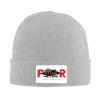 Faith Over Fear Beanie Hat for Men Women Winter Warm Knit Hats Ski Hat Skull Cap Gray view 2
