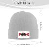 Faith Over Fear Beanie Hat for Men Women Winter Warm Knit Hats Ski Hat Skull Cap Gray view 3