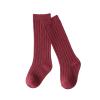Baby Toddlers Kids Knee High Socks Cozy Warm Cotton Uniform Sports Socks Dress Socks Cable Knit (Hot Pink, 1-3 Years) view 1
