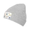 MULIHU Cute Bear Seamless Pattern Beanie Hat for Men Women Winter Warm Knit Hats Ski Hat Skull Cap Gray