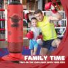 Sunikko X Tall Punching Bag for Kids, Larger 66 Inch Inflatable Stable Boxing Bag for Teens, Ninja Shuriken Toy Gifts for Boys Girls, Boxing Set with Gloves and Pump for Practicing Karate Taekwondo view 4