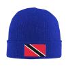 Flag of Trinidad and Tobago Beanie Hat for Men Women Winter Warm Knit Hats Ski Hat Skull Cap Blue view 2