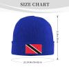 Flag of Trinidad and Tobago Beanie Hat for Men Women Winter Warm Knit Hats Ski Hat Skull Cap Blue view 3