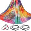 5.5 Yards Aerial Yoga Hammock Set Ombre Aerial silks Gradient Color Yoga Swing Fitness Stretch Belt for Gym Indoor Yoga Studio (026) view 1