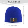 MULIHU Cute Cartoon Giraffe Beanie Hat for Men Women Winter Warm Knit Hats Ski Hat Skull Cap Blue view 3