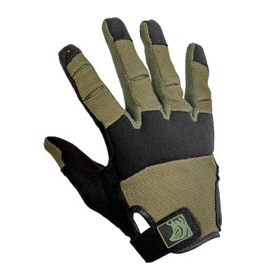 PIG Alpha Full Dexterity Tactical Gloves for Shooting, Touchscreen Compatible, Breathable, 1 Pair, Ranger Green, Medium