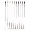 20pcs/Pack Baitholder Fishing Hook with Nylon Coated Fishing Line Fishing Wire Leader with Barrel Swivel and Sharp Hook 3/0 2/0 1/0 1# 2# 4# (1#) view 1