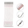 20pcs/Pack Baitholder Fishing Hook with Nylon Coated Fishing Line Fishing Wire Leader with Barrel Swivel and Sharp Hook 3/0 2/0 1/0 1# 2# 4# (1#) view 2