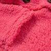 HJYUZP Women Casual Plus Size Plush Sweater Pockets Outerwear Buttons Cardigan Coat Women Sweater (Pink, M) view 3