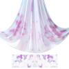 5.5 Yards Aerial Yoga Hammock Set Ombre Aerial silks Gradient Color Yoga Swing Fitness Stretch Belt for Gym Indoor Studio (031) view 2