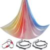 6.5 Yards Aerial Yoga Hammock Set Gradient Aerial silks Yoga Swing Fitness Stretch Belt for Gym Indoor Yoga Studio (020) view 1