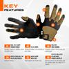 PIG Alpha Full Dexterity Tactical Gloves for Shooting, Touchscreen Compatible, Breathable, 1 Pair, Coyote Brown, 2X-Large view 4