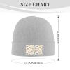MULIHU Cute Graffiti Seamless Pattern Beanie Hat for Men Women Winter Warm Knit Hats Ski Hat Skull Cap Gray view 3
