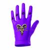 G.O.A.T. Football Gloves Extra Sticky Wide Receiver Gloves for Men, Youth & Boys G.O.A.T. 'You Got Mossed' Edition Superior Grip, All-Weather, Machine Washable (Purple, Adult Small) view 2