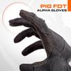PIG Alpha Full Dexterity Tactical Gloves for Shooting, Touchscreen Compatible, Breathable, 1 Pair, Black, X-Large view 2