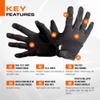 PIG Alpha Full Dexterity Tactical Gloves for Shooting, Touchscreen Compatible, Breathable, 1 Pair, Black, X-Large view 4