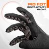 PIG Delta Utility Tactical Gloves, Touchscreen Compatible, High Dexterity, for Shooting, 1 Pair, Black, 2X-Large view 2