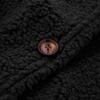 HJYUZP Women Casual Plus Size Plush Sweater Pockets Outerwear Buttons Cardigan Coat Women Sweater (, XXXL) view 2