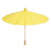 Akozon Red DIY Paper Umbrella - White Blank Oil Paper Umbrella for Kids DIY Painting, Craft Material, KindergartenSchool Educational Tools (Yellow) view 1