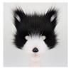 Black White Fox Mask Animal Halloween Role Play Party Performance Props Dress Up Artifical Adult Mask Costume Accessory view 2