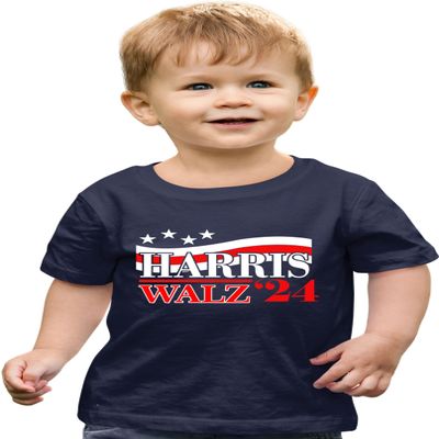 Go All Out 5T Navy Toddler Harris Walz 2024 Toddler T-Shirt