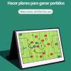 HAOHIZE Soccer Coaching Board, Soccer Coaching Board Foldable Double Sides Magnetic Football Soccer Strategy Clipboard with Pen Number Card view 4
