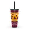 Tervis Traveler NFL Washington Commanders - Hype Stripes Triple Walled Insulated Tumbler Travel Cup Keeps Drinks Cold & Hot, 30oz with Straw Lid, Stainless Steel view 1